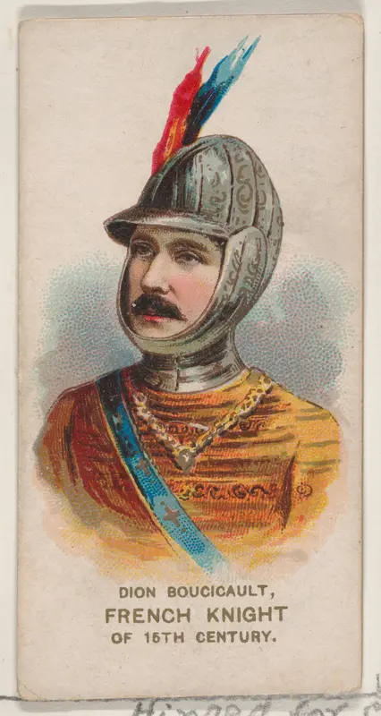 Dion Boucicault as a French Knight of the 18th Century, from the set Actors and Actresses, First Series (N70) for Duke brand cigarettes Wall Art by W. Duke, Sons & Co. - High-Resolution Digital Print