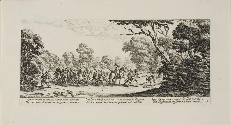 Discovery of the Criminal Soldiers, plate nine from The Miseries of War