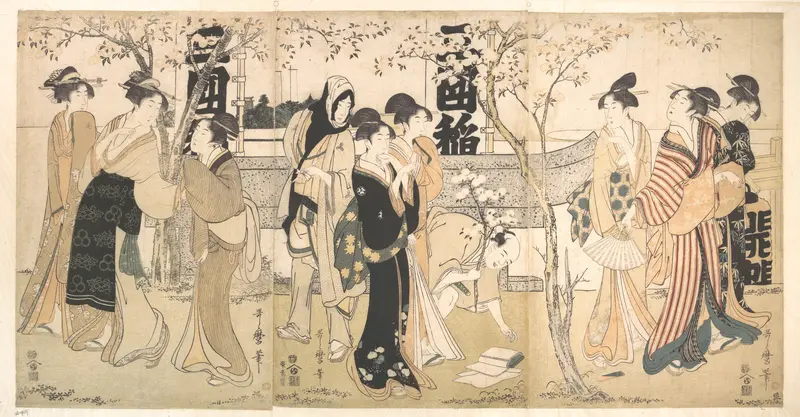 Display of Treasures at Mimeguri Shrine (Mimeguri jinja no onkaichō)