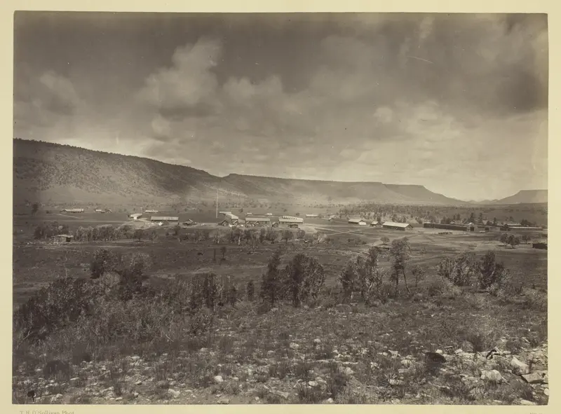 Distant View of Camp Apache, Arizona