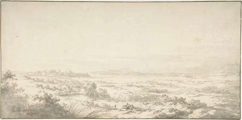 Distant View of Syracuse and its Harbor Wall Art by Claude Louis Châtelet - High-Resolution Digital Print