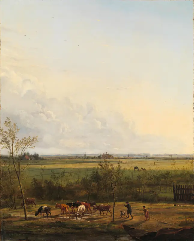 Distant View of the Meadows at ’s-Graveland Wall Art by Unknown - High-Resolution Digital Print