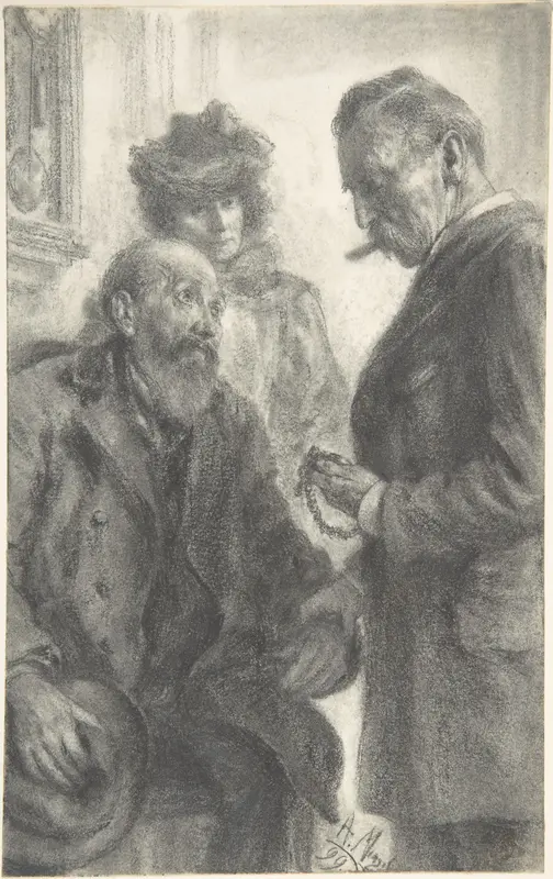Doctor and Patient Wall Art by Adolph Menzel - High-Resolution Digital Print