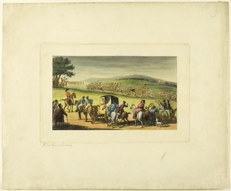 Doctor Syntax at a Review, from The Tour of Doctor Syntax Wall Art by Thomas Rowlandson - High-Resolution Digital Print