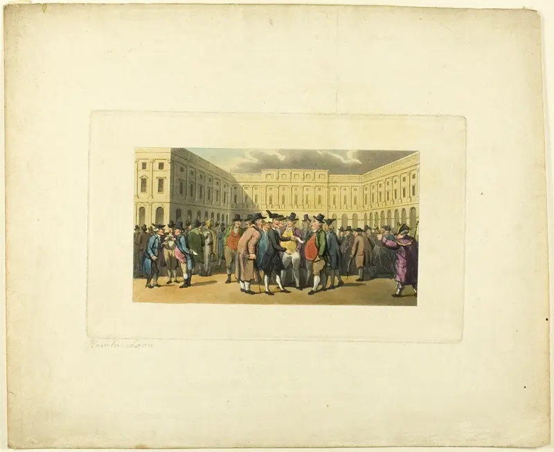 Doctor Syntax at Liverpool, from The Tour of Doctor Syntax Wall Art by Thomas Rowlandson - High-Resolution Digital Print