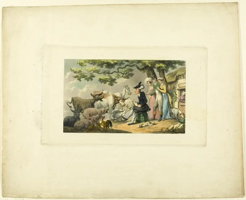 Doctor Syntax Drawing After Nature, from The Tour of Doctor Syntax Wall Art by Thomas Rowlandson - High-Resolution Digital Print