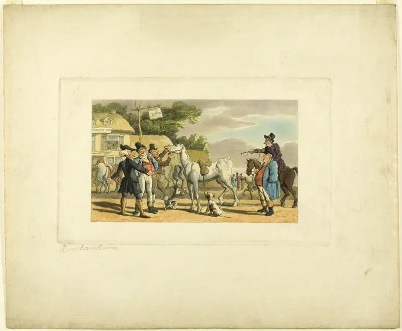 Doctor Syntax Sells Grizzle, from The Tour of Doctor Syntax Wall Art by Thomas Rowlandson - High-Resolution Digital Print