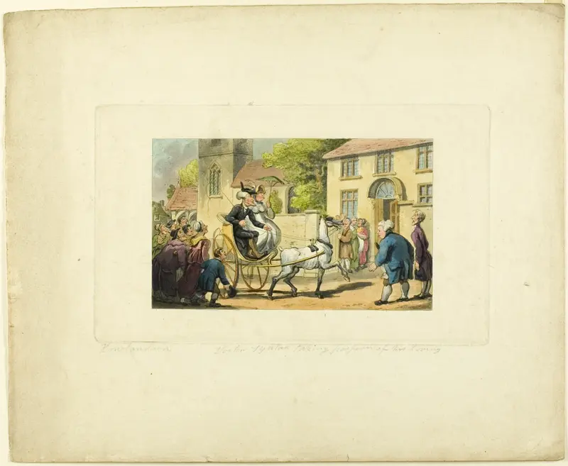 Doctor Syntax Taking Possession of his Living, from The Tour of Doctor Syntax Wall Art by Thomas Rowlandson - High-Resolution Digital Print