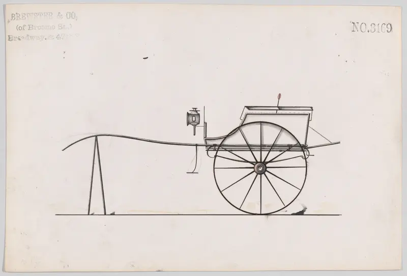 Dog Cart # 3169 Wall Art by Brewster & Co. - High-Resolution Digital Print