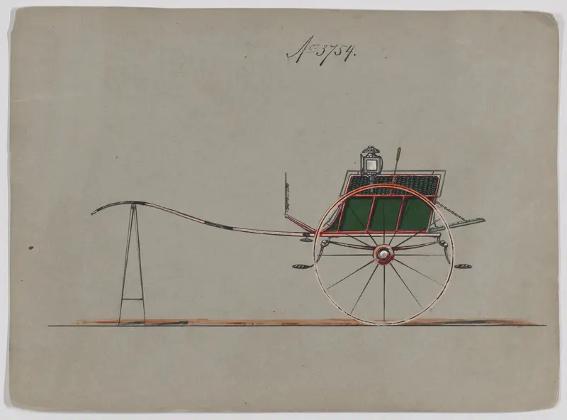 Dog Cart # 3754 Wall Art by Brewster & Co. - High-Resolution Digital Print