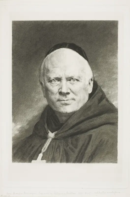 Dom Prosper Guéranger, Abbot of Solesmes Wall Art by Claude Ferdinand Gaillard - High-Resolution Digital Print