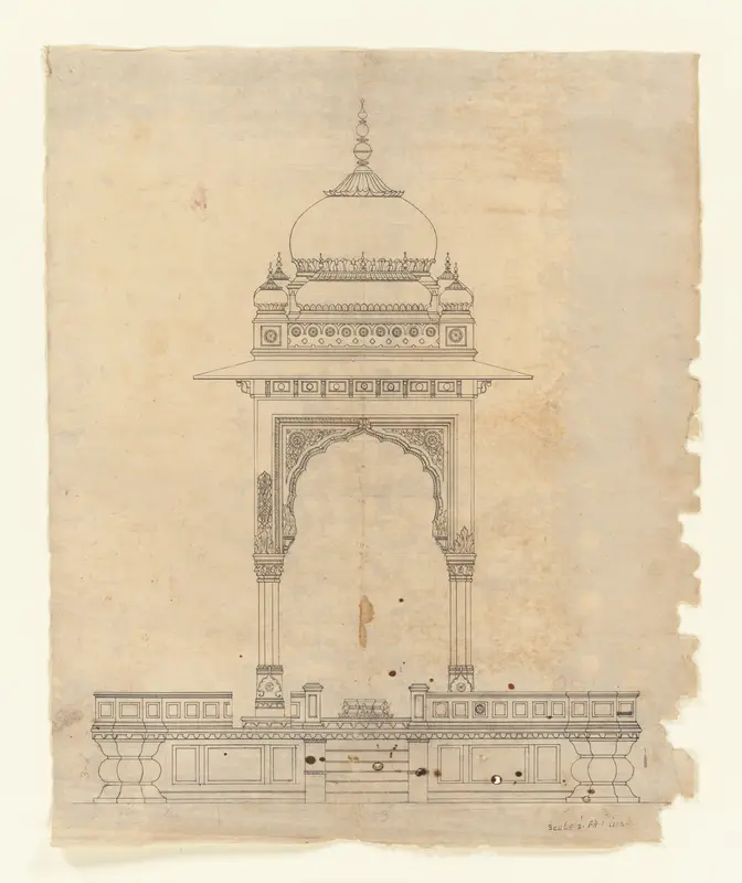 Domed Pavilion Wall Art by Unknown - High-Resolution Digital Print