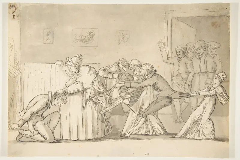 Domestic Scene Wall Art by Anonymous, French, 19th century - High-Resolution Digital Print