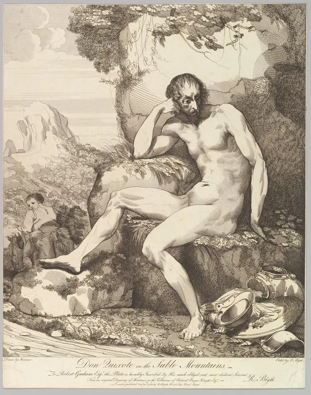 Don Quixote in the Sable Mountains Wall Art by Robert Blyth - High-Resolution Digital Print