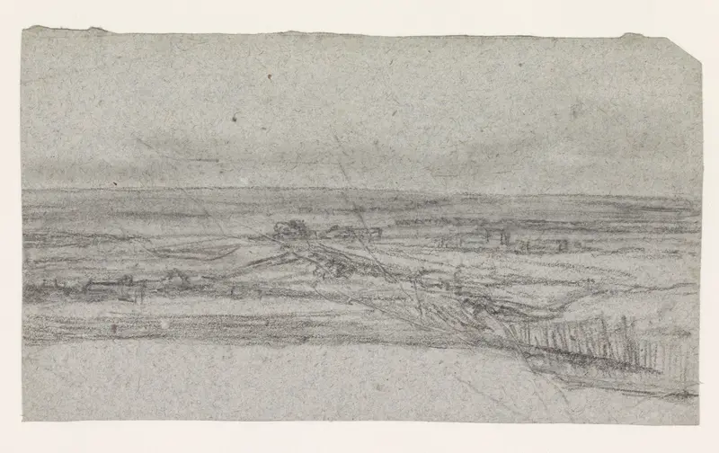 Donker vlak landschap Wall Art by Georges Michel - High-Resolution Digital Print