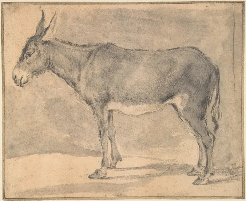 Donkey Wall Art by Pieter Jacobsz. van Laer - High-Resolution Digital Print