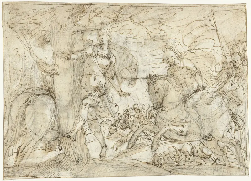 Dood van Absalom Wall Art by Antonio Maria Viani - High-Resolution Digital Print