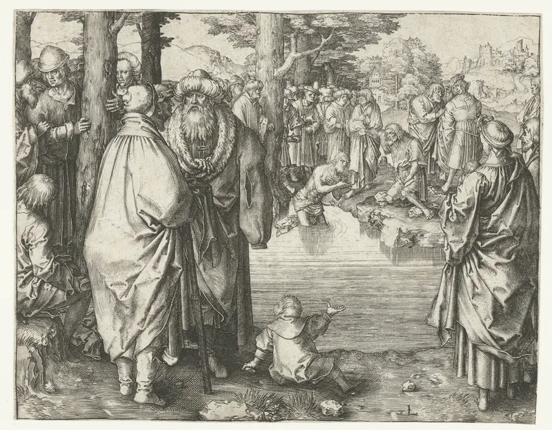 Doop van Christus in de Jordaan Wall Art by Unknown - High-Resolution Digital Print