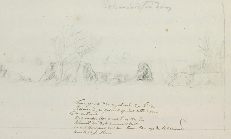 Doorgebroken dam, 1809 Wall Art by Cornelis van Hardenbergh - High-Resolution Digital Print