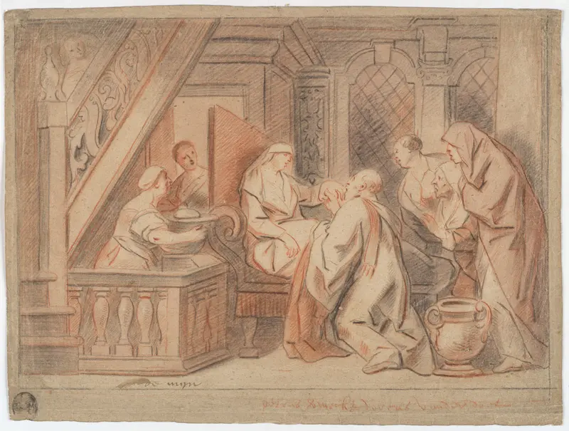 Dorcas Raised From the Dead by Saint Peter Wall Art by Jacob Jordaens - High-Resolution Digital Print