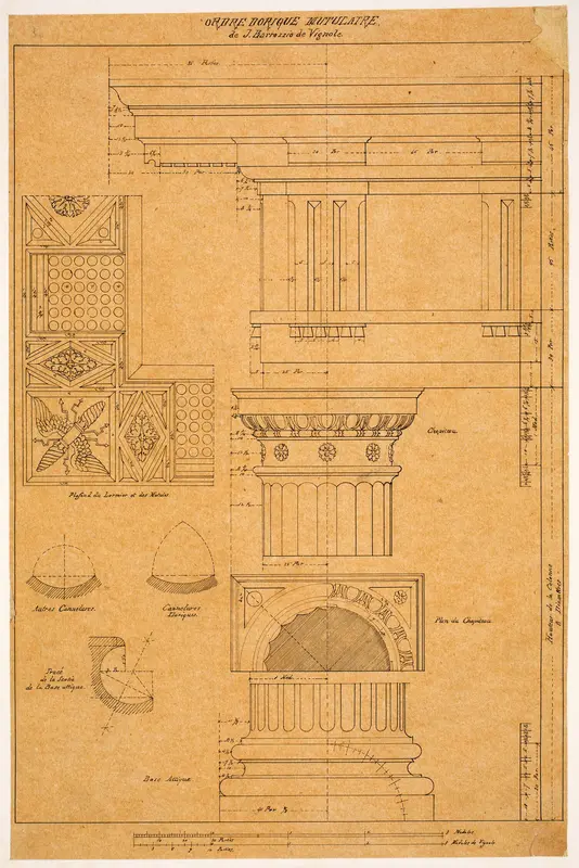 Doric Order Details Wall Art by Louis H. Sullivan - High-Resolution Digital Print