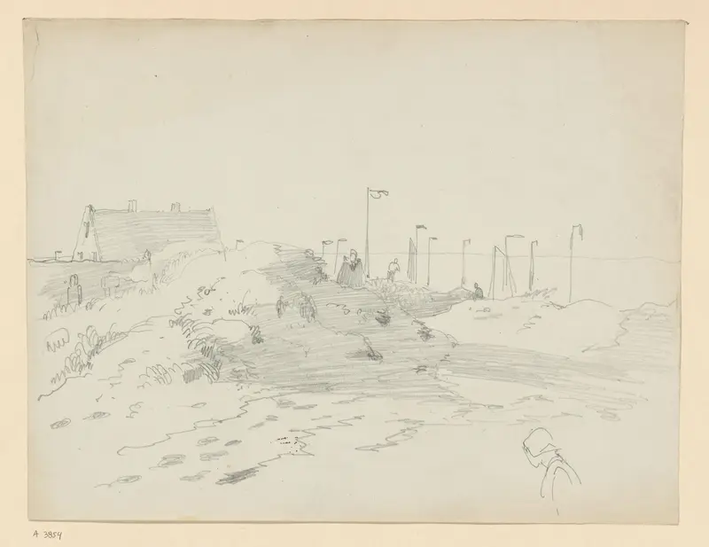 Dorp aan het strand Wall Art by Willem Anthonie van Deventer - High-Resolution Digital Print