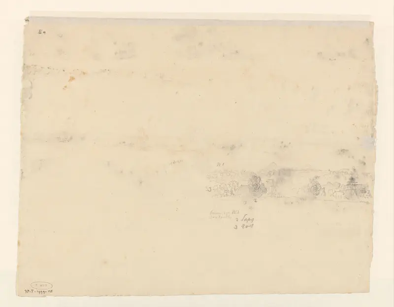 Dorp verscholen in vegetatie, Java (?) Wall Art by Adrianus Johannes Bik - High-Resolution Digital Print