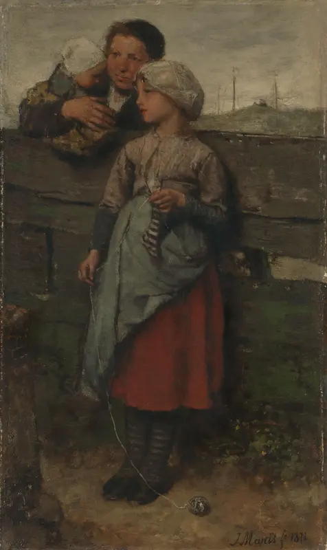 Dorpelingen Wall Art by Jacob Maris - High-Resolution Digital Print