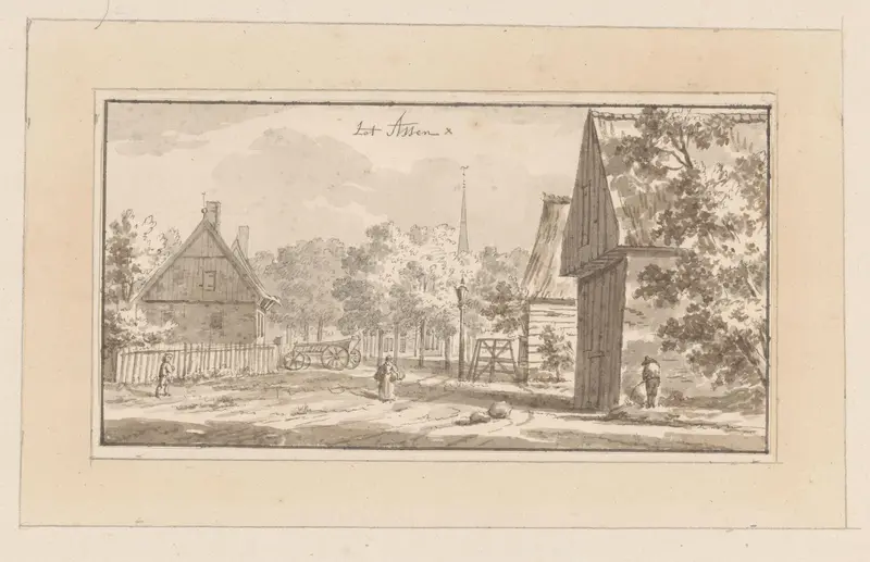Dorpsgezicht in Assen Wall Art by anonymous - High-Resolution Digital Print