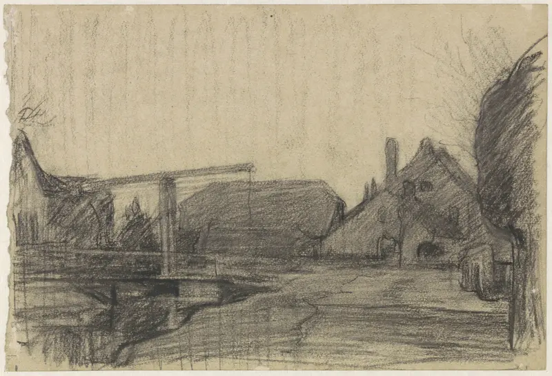 Dorpsgezicht van 's Gravenmoer Wall Art by Jan Veth - High-Resolution Digital Print