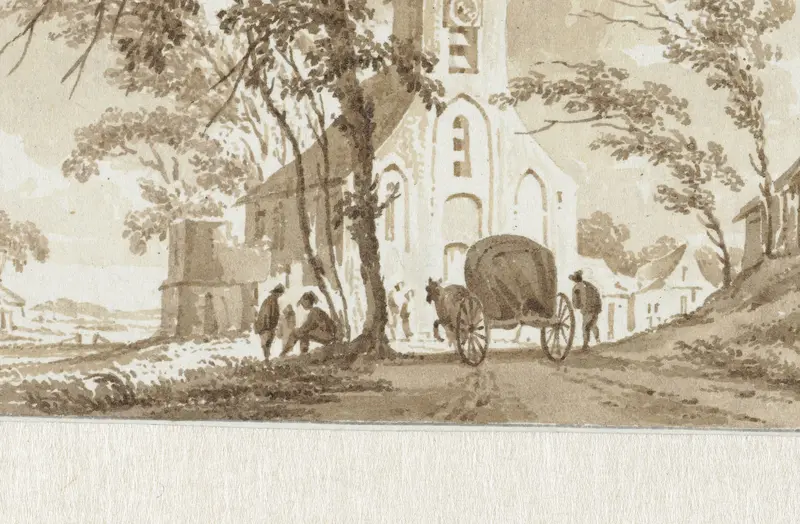 Dorpskerk Wall Art by Paulus van Liender - High-Resolution Digital Print