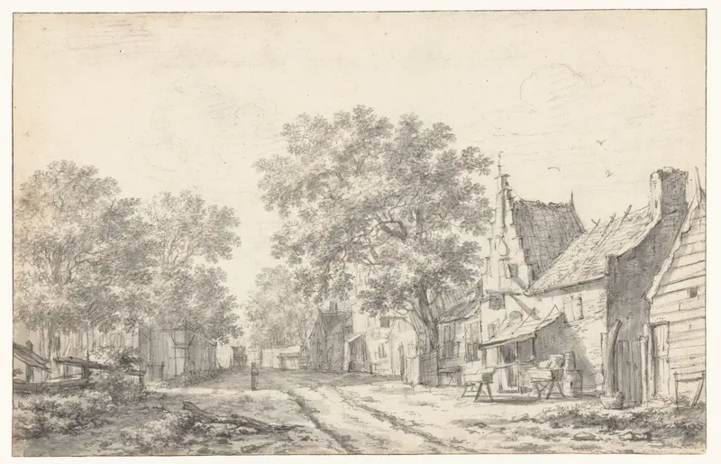 Dorpsweg Wall Art by Jacob Isaacksz van Ruisdael - High-Resolution Digital Print