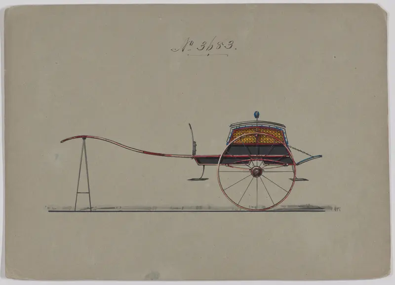Dos-a-dos Cart #3683 Wall Art by Brewster & Co. - High-Resolution Digital Print