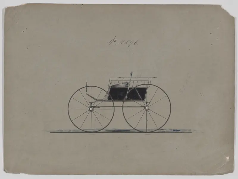 Dos-a-Dos Phaeton #3596 Wall Art by Brewster & Co. - High-Resolution Digital Print