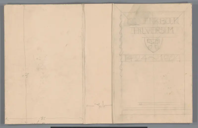 Dossier met betrekking tot het Gedenkboek Hilversum 1424-1924 Wall Art by Unknown - High-Resolution Digital Print