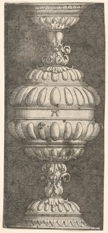 Double Goblet with Acanthus-Leaves Wall Art by Albrecht Altdorfer - High-Resolution Digital Print