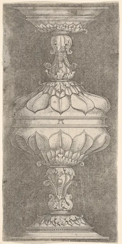 Double Goblet with Flat Leaves Wall Art by Albrecht Altdorfer - High-Resolution Digital Print