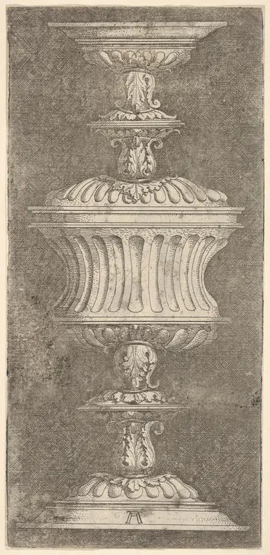 Double Goblet with Flutes and Acanthus-Leaves Wall Art by Albrecht Altdorfer - High-Resolution Digital Print