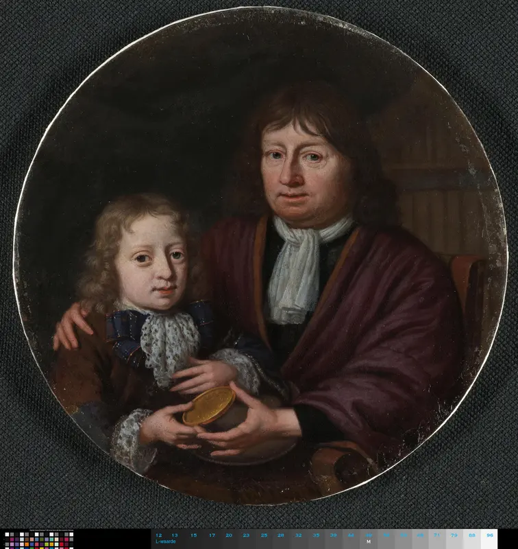 Double Portrait of Isaac Pontanus and Hendrik van Beek Wall Art by Unknown - High-Resolution Digital Print