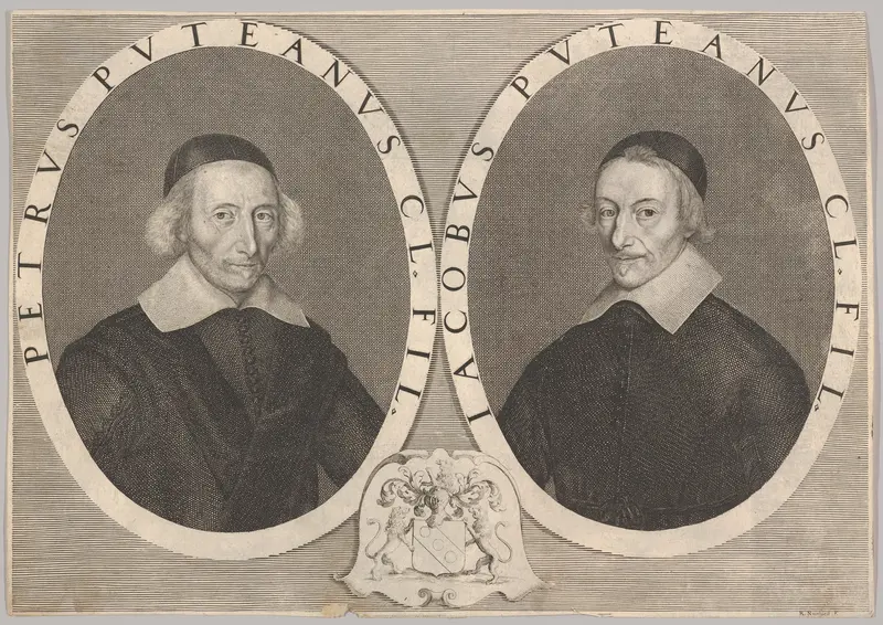 Double Portrait of Pierre and Jacques Dupuy Wall Art by Robert Nanteuil - High-Resolution Digital Print