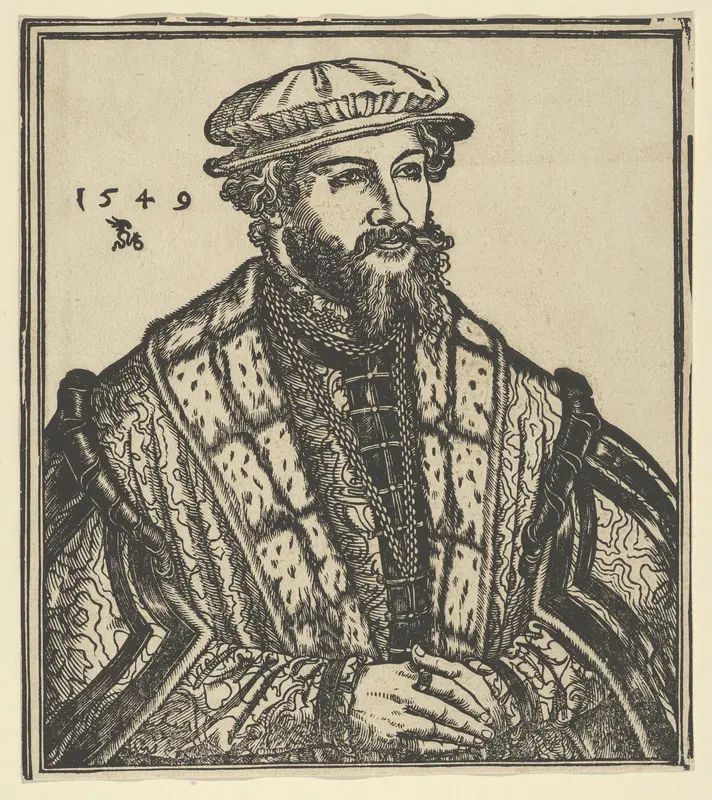 Dr. Christian Bruck, called Pontanus Wall Art by Lucas Cranach the Younger - High-Resolution Digital Print