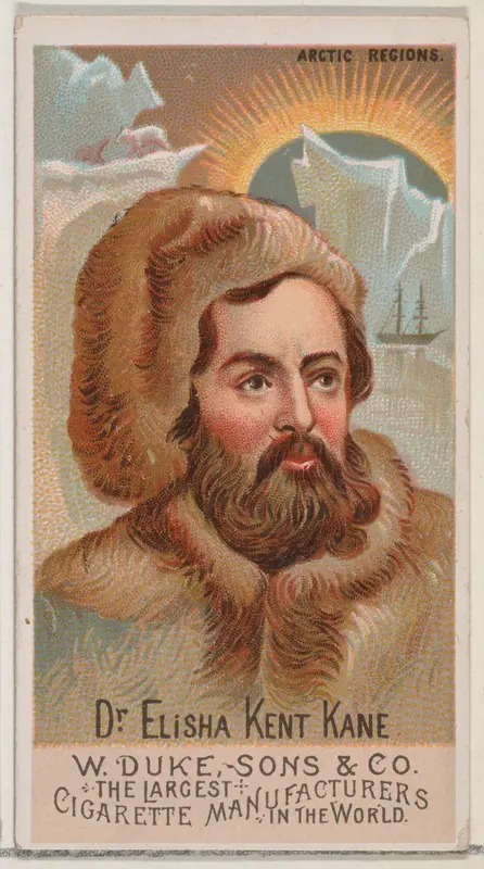 Dr. Elisha Kent Kane, from the series Great Americans (N76) for Duke brand cigarettes Wall Art by W. Duke, Sons & Co. - High-Resolution Digital Print