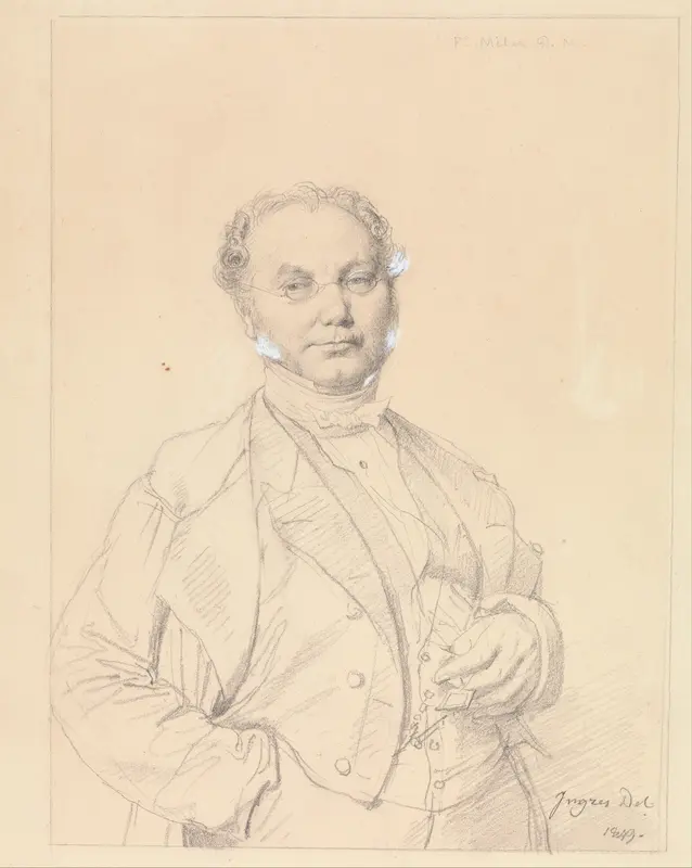 Dr. François Mêlier Wall Art by Jean Auguste Dominique Ingres - High-Resolution Digital Print