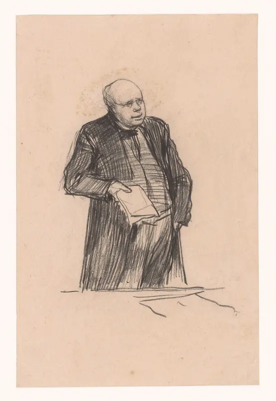 Dr. Schaepman in de Tweede Kamer Wall Art by Pieter de Josselin de Jong - High-Resolution Digital Print