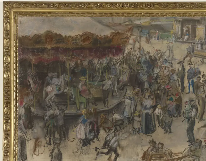 Draaimolen te Amsterdam Wall Art by Isaac Israels - High-Resolution Digital Print