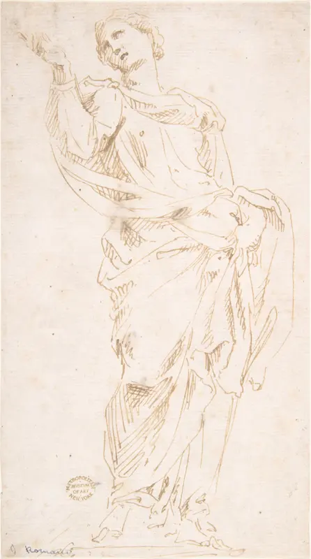 Draped Figure Wall Art by Anonymous, Italian, 16th century - High-Resolution Digital Print