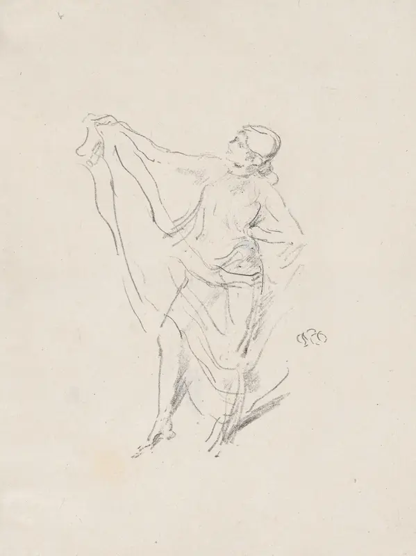 Draped Model, Dancing