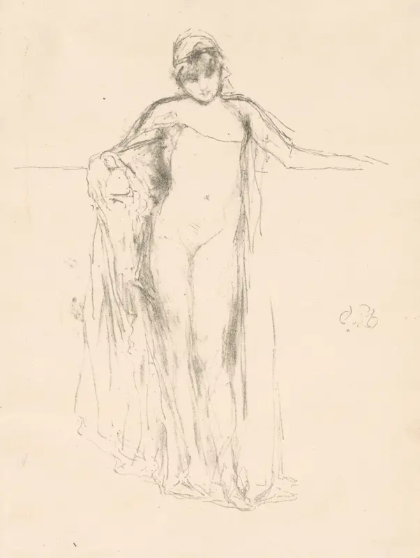 Draped Model, Standing
