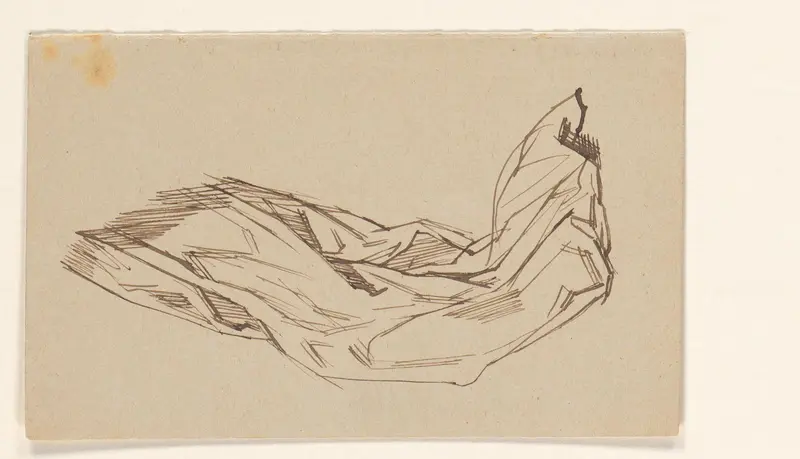 Draperiestudie Wall Art by August Allebé - High-Resolution Digital Print