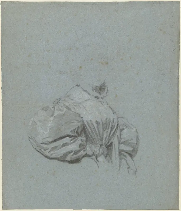 Draperiestudie van onbekende vrouw Wall Art by Charles Howard Hodges - High-Resolution Digital Print